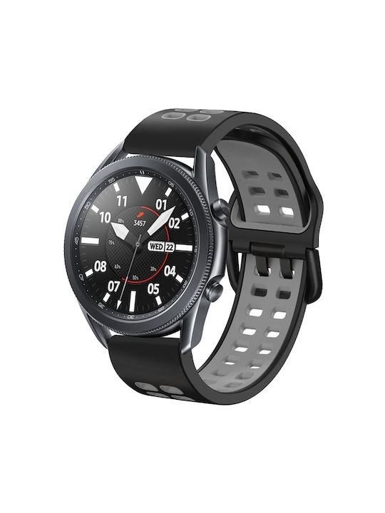 Huawei Watch GT Läufer Doppelreihig Silikon Schwarz Grau