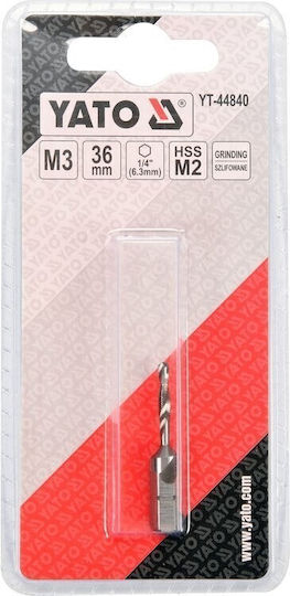 Yato YT-44840 Drill Tap HSS 3x0.5mm 1pcs