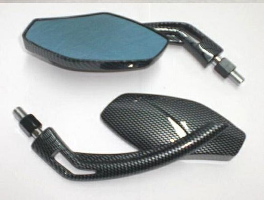 A-Pro Motorcycle Mirrors 2pcs Black