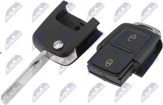 NTY Car Key Shell with Blade without Buttons for VW / Seat / Skoda