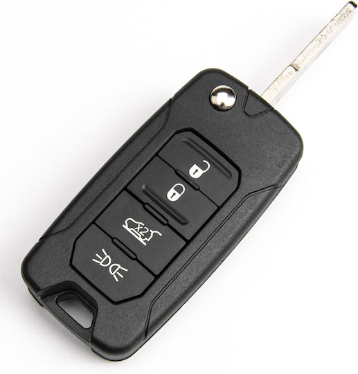 Carcasă cheie auto cu lamă Pliabil cu 4 butoane pentru Chrysler / Fiat / Jeep