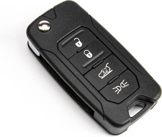 Carcasă cheie auto cu lamă Pliabil cu 4 butoane pentru Chrysler / Fiat / Jeep