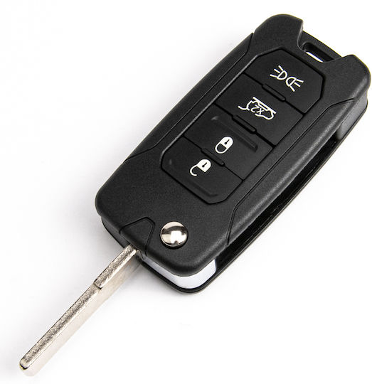 Carcasă cheie auto cu lamă Pliabil cu 4 butoane pentru Chrysler / Fiat / Jeep