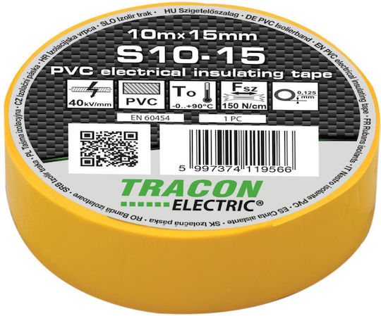 Tracon Electric Bandă de izolație Galben