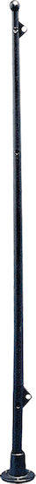 Lalizas Flaggenmast mit vertikaler und horizontaler Basis L.390mm Schwarz