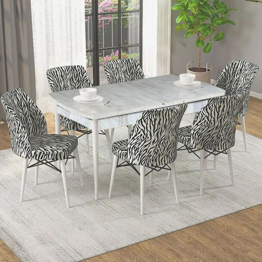 Scaun Sala De Mese Cu Material Textil Zebrahoms
