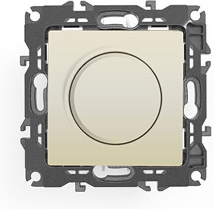 Aca Prime Χωνευτός Διακόπτης Dimmer χωρίς Πλαίσιο LED Περιστροφικός σε Μπεζ Χρώμα