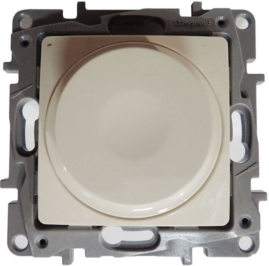 Legrand Niloe Χωνευτός Διακόπτης Dimmer χωρίς Πλαίσιο Κλασικός Περιστροφικός 300W σε Εκρού Χρώμα