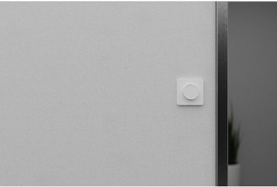 Tesla Επιτοίχιος Διακόπτης Dimmer με Πλαίσιο LED Περιστροφικός 300W σε Λευκό Χρώμα