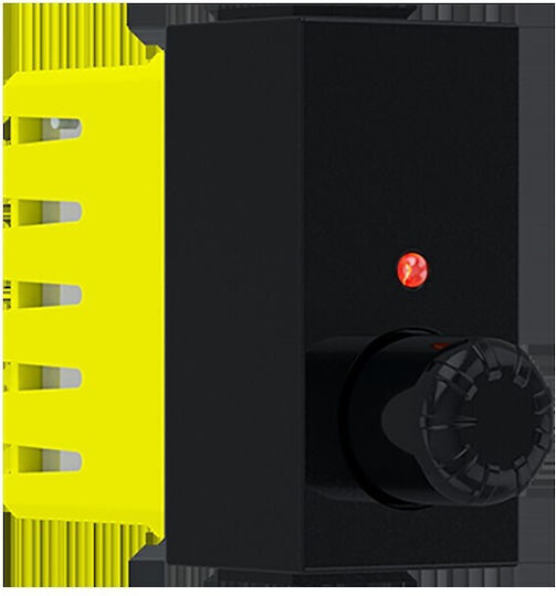 Aca Modys Recessed Classic Rotary Dimmer Switch 300W in Black Color