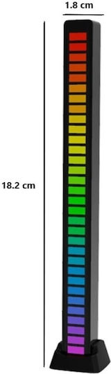 Dekorative Lampe Bar Schwarz