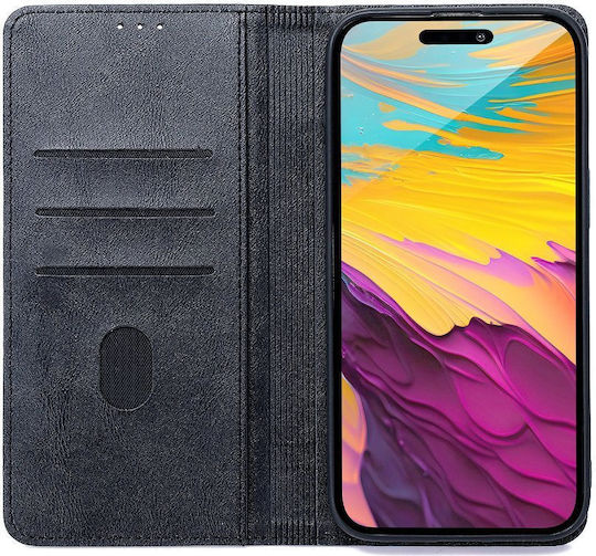 Smart Silicone Synthetic Leather Book Black (Samsung Galaxy A37 5G)