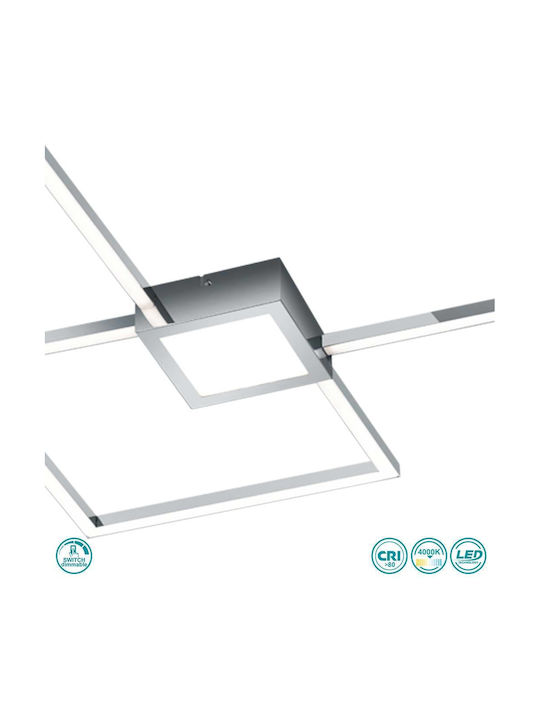 Trio Lighting Hydra Πλαφονιέρα Οροφής 65εκ. Λευκή με Ενσωματωμένο LED