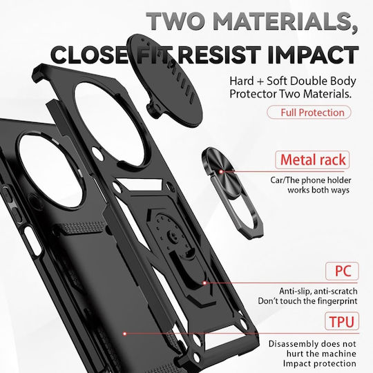 Magnetic Задна корица Син (Honor Magic8 Lite, SKYDDAR INNOVATION)