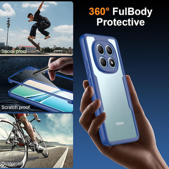 Techsuit ColorVerse 360 Vollschutz Silikon Blau Redmi Note 15 / Poco M8