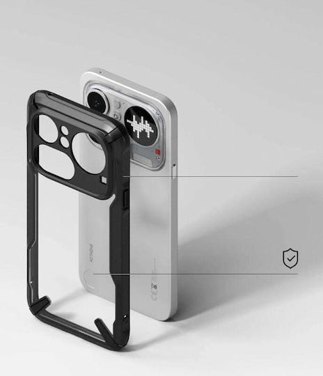 Ringke Fusion X Rückseite Umschlag Silikon Kunststoff Schwarz (Nichts Phone (4a) Pro)