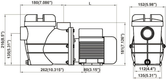 Splash Superpools Single-Phase Pool Water Pump With Power 0.35hp