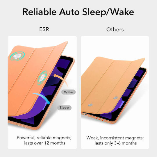 ESR Rebound Slim Flip Cover Πορτοκαλί (iPad Air 2020/2022)