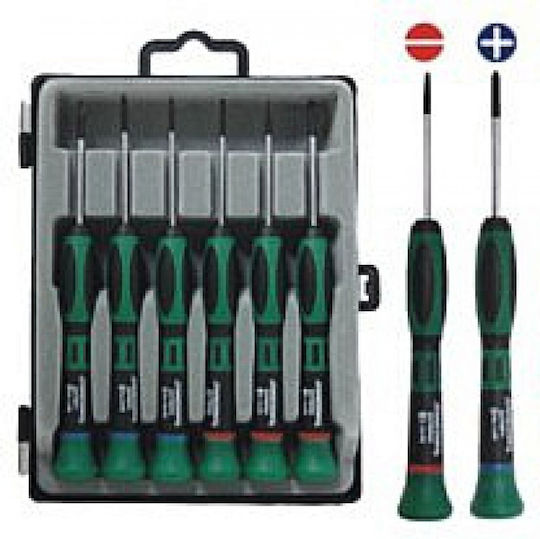 Jonnesway Kretakki Precision Screwdriver Set 6 Pieces D3750p06s
