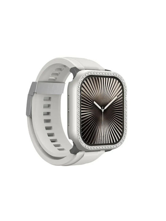 Case Amazingthing Glamour Gleamfit Titanium Apple Watch 46mm