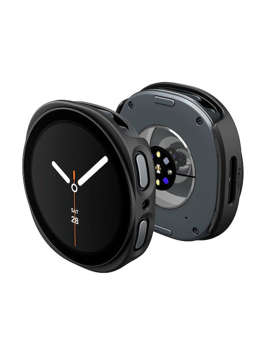 Spigen Thin Fit 360 Kunststoff Hülle in Schwarz für Galaxy Watch 8 / 9 44 mm