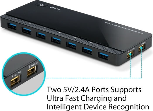 TP-LINK UH720 v4 Hub 7 Θυρών USB 3.0 με σύνδεση USB-A