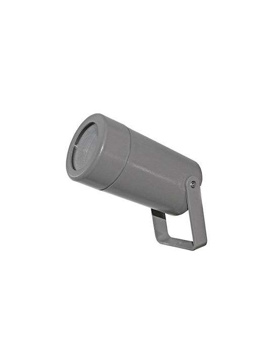 Adeleq Spot Lamp Projector Outdoor IP44 for Socket GU10 Gray