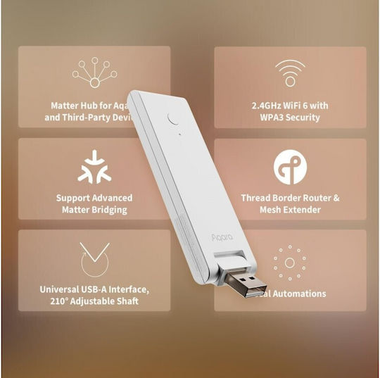 Aqara M100 Inteligent Pod Wi-Fi / Zigbee / Thread Compatibil cu Google Home, Apple HomeKit, Alexa & Matter
