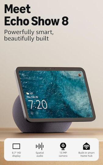 Amazon Echo Show 8 (2025) Smart Hub Zigbee / Thread Συμβατό με Alexa & Matter