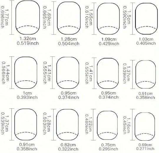Nail Tips in Black Color