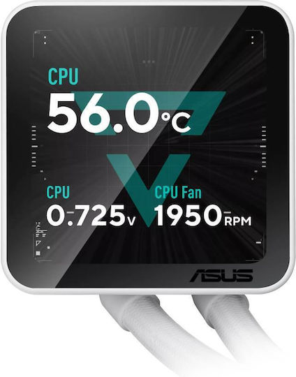 Asus Prime LC II 360 ARGB AIO CPU Liquid Cooling with 3 120mm Fans White