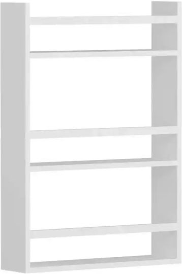Εταζέρα Τοίχου Ξύλινη Λευκή 53.6x90cm