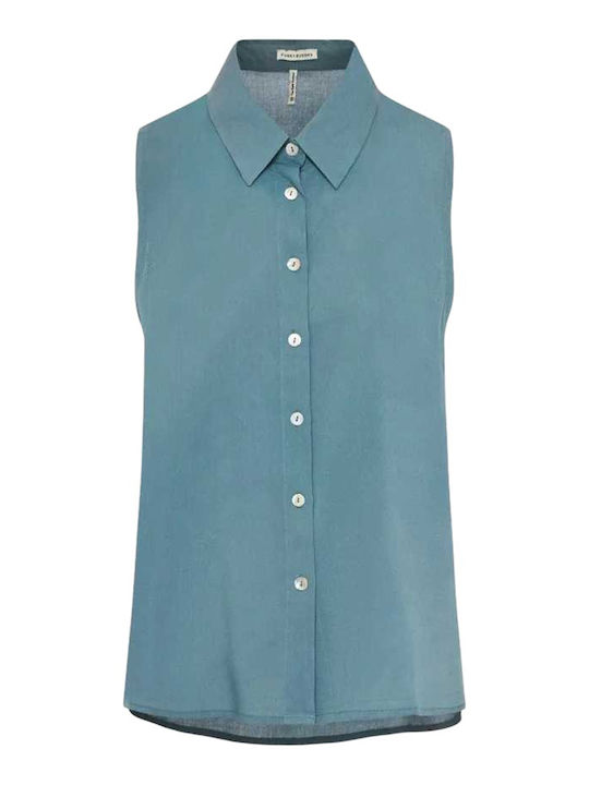 Sleeveless Women's Shirt Green Lake