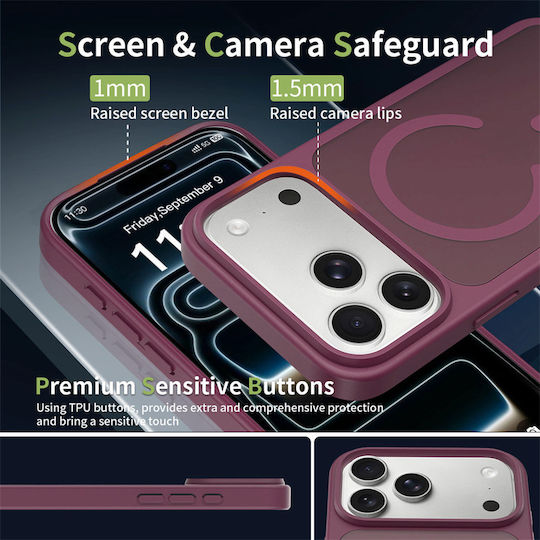 Orso Husă Clasică Hybrid Back Cover Plastic Violet Xiaomi 17 Pro Max