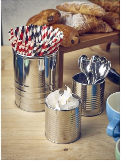 Stainless Steel Serving Can 340ml Ø8xh8cm Genware 34.60257