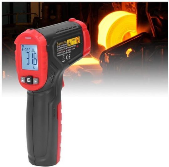 Habotest HT641B Infrarot- und Laserthermometer Für Temperaturen Von 0°C Bis 600°C Mit Verhältnis Von Abstand Zum Ziel 12:1