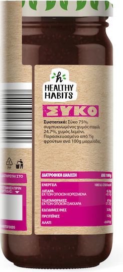 Healthy Habits Jam Fig No Sugar Added 280gr