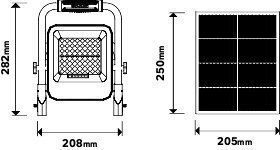 GBC Work & Site Lights Solar LED With Brightness Up To 1000 Lumen