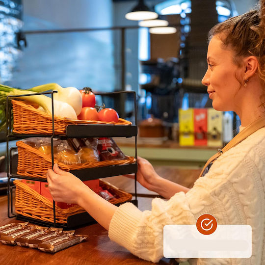 Plüschkorb Brot Obst Gemüse Küche 3 Ebenen Odoxia