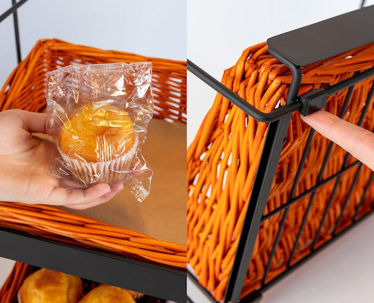 Plüschkorb Brot Obst Gemüse Küche 3 Ebenen Odoxia