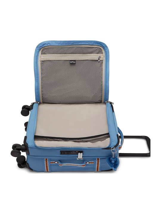 Kipling Spontaneous Βαλίτσα Ταξιδίου Καμπίνας Vintage Blue Ύψους 53εκ.