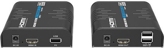 Lenkeng Kvm Hdmi Extender Over Ip 1g 4k60hz 120m & Touch Screen Control Lkv473kvm-m5.0