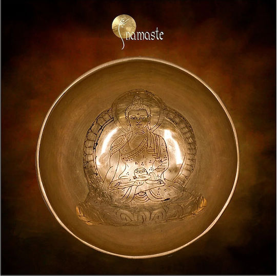 Θιβετιανό Μπολ Διαλογισμού Medicine Buddha Singing Bowl Hand Carved 12cm