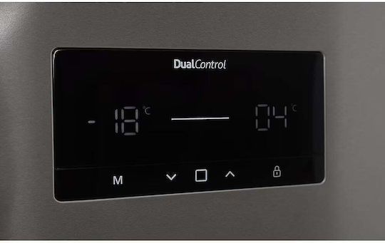 Sharp Хладилник с две врати 587л NoFrost В186xШ84xД75см Inox SJ-NTA35CHDIE