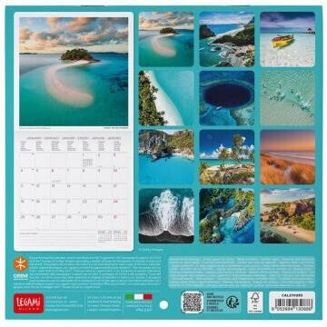 Legami Milano Vitamin Sea Daily Wall Calendar 2027 18x18cm