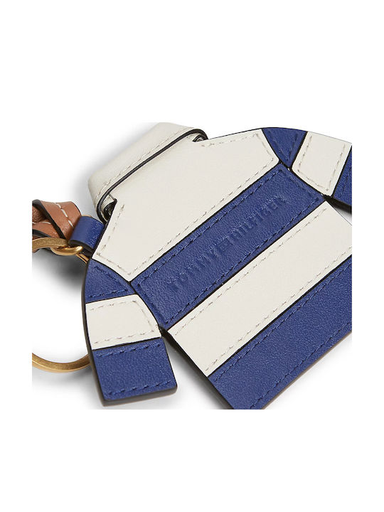 Tommy Hilfiger Leather Key Ring Women Tommy Hilfiger Ecru Blue Aw0aw18948-0gy