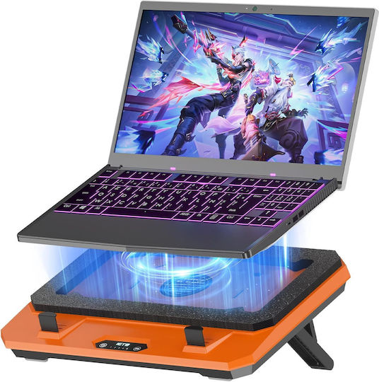 IETS Pad De Răcire Pentru Laptop Până La 17" Cu 1 Ventilator Și Iluminare Portocalie B0FMD784VH