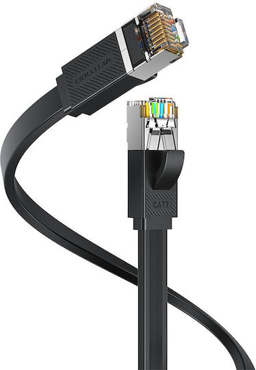 Vention Network Cable Cat7 Flat 1.5m Black Icgbg