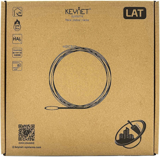 Keynet Patch Cord Flat Easypull Safetrack Lc Apc-lc Apc 20.0m