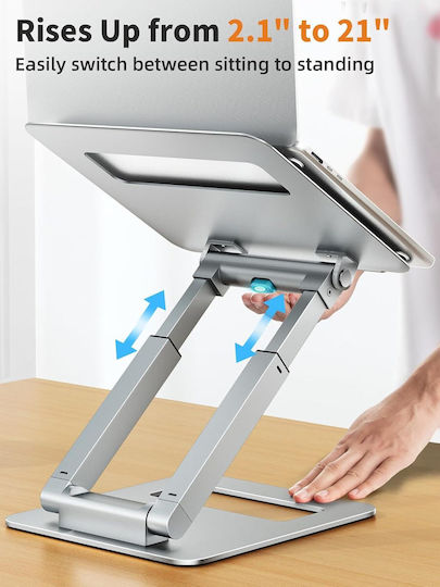 Tounee Stand de susținere pentru laptop până la 17" Argintiu B09WJXH7W6